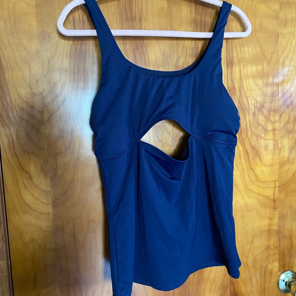 Athleta Deep Blue Sleeveless Top